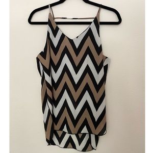 Chevron flowy top